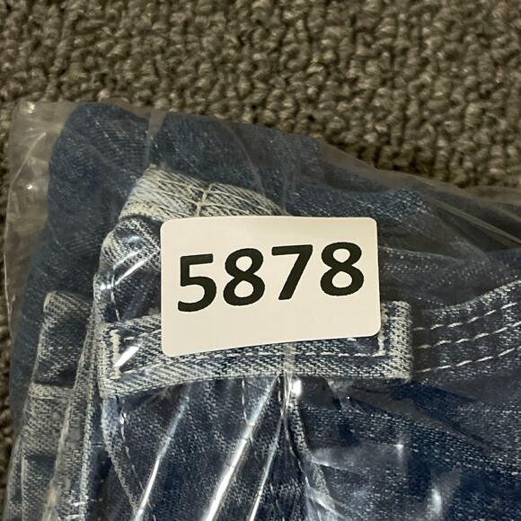 Key Jeans Mens 36x34 Blue Carpenter Outdoor Workwear Flawed - Picture 15 of 15